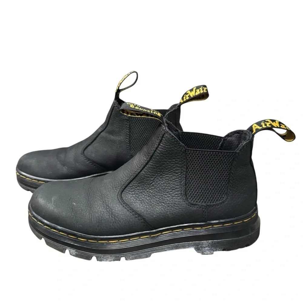 Dr. Martens Woman’s  Hardie II Black Pit Quarter Boots Chelsea Shoes Size 8